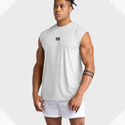 Men Tank Top Sleeveless Shirts Mesh Breathable Gym