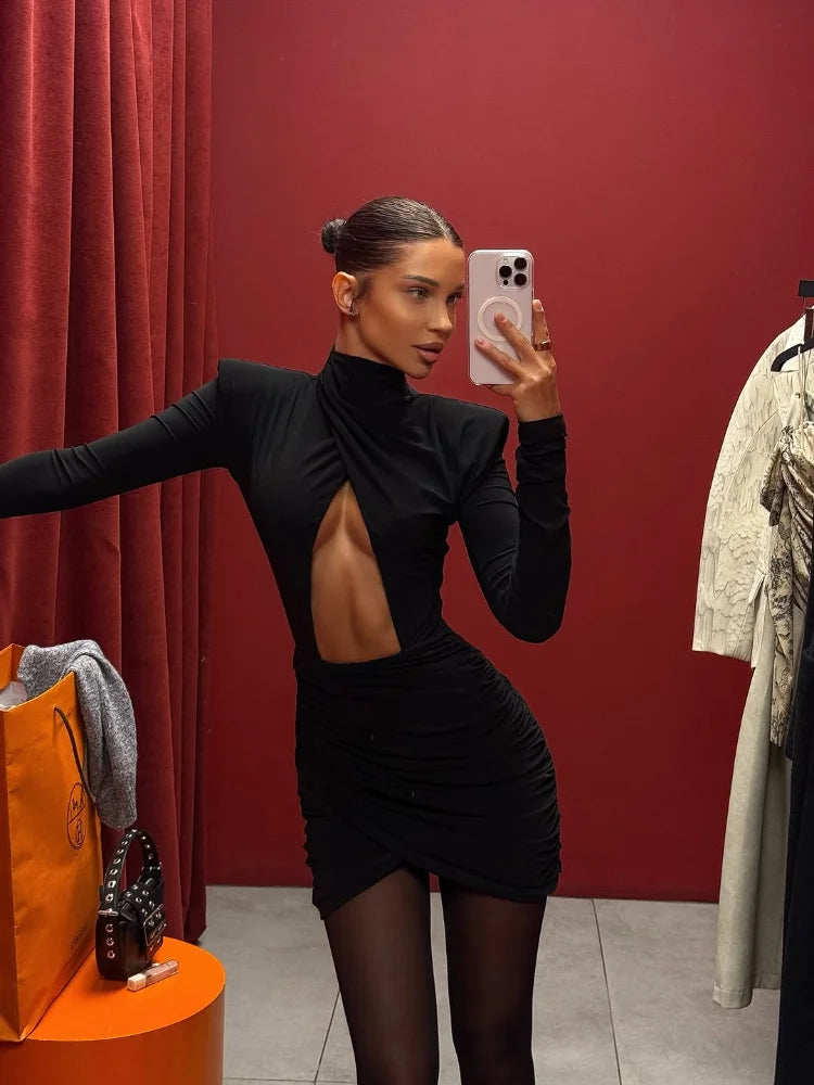 VENOM Pleated Mini Dress