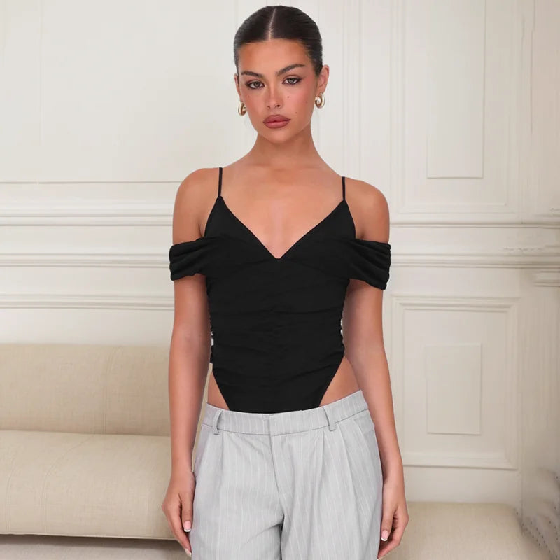 Triangle Bodysuit Y2K