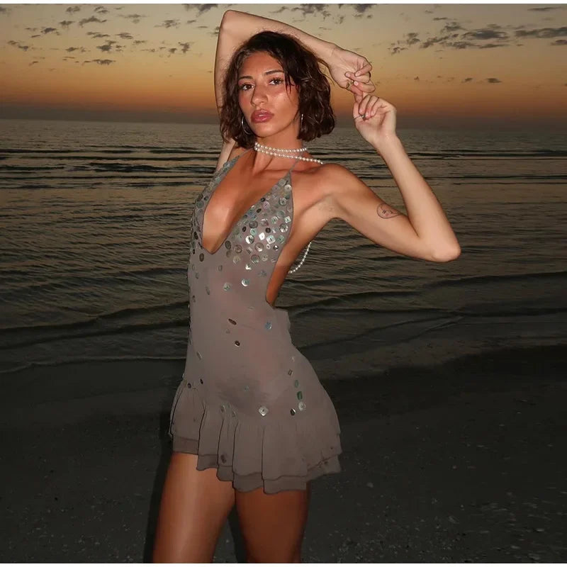 Lola Sequin Short Dress