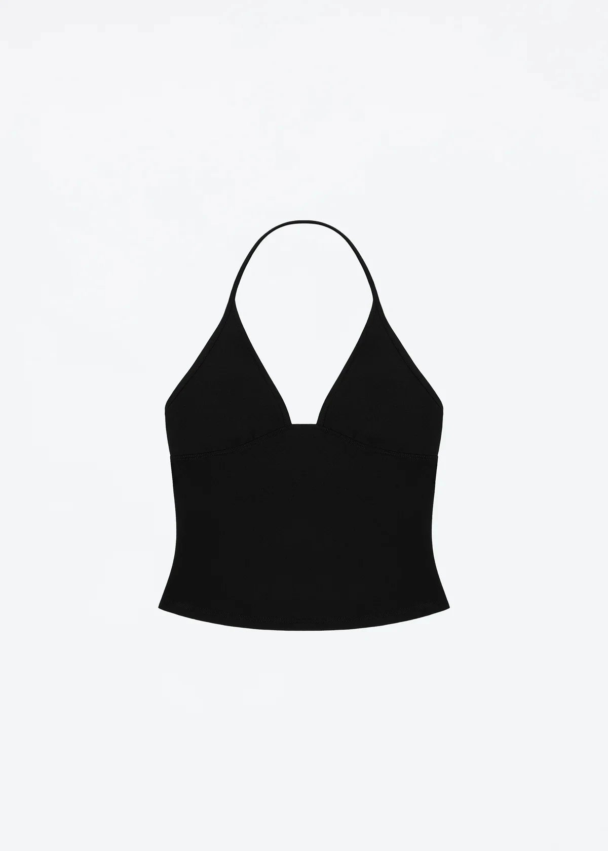 Tank triangle cup halter neck v-neck vest