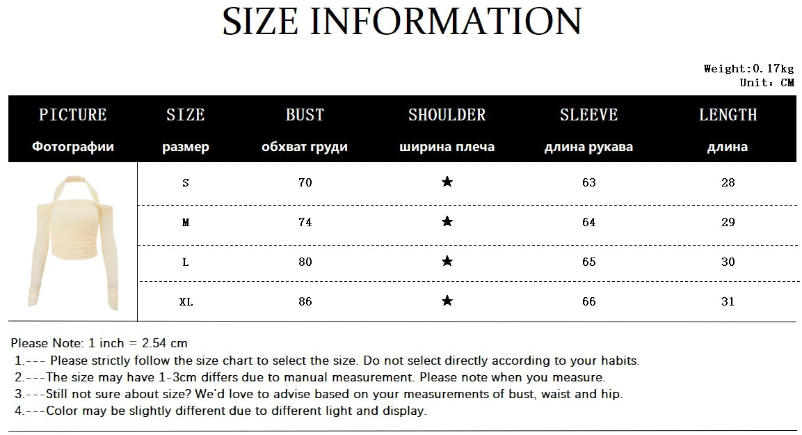 Off Shoulder Long Sleeve Halter Crop