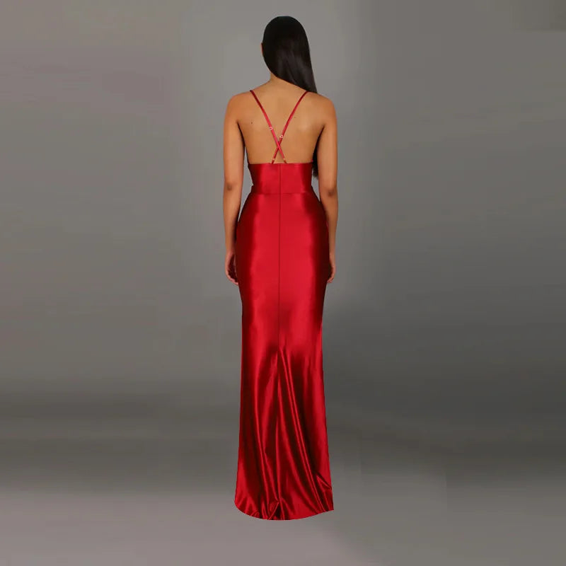 Leslie Sleeveless Split Maxi Dress