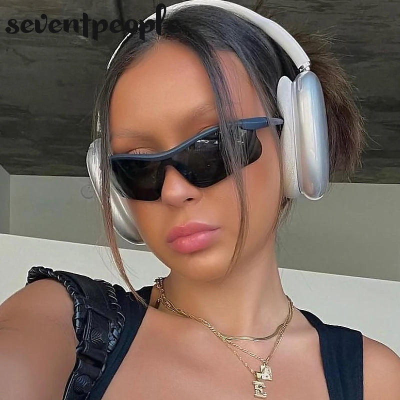 Semi-Rimless Sunglasses