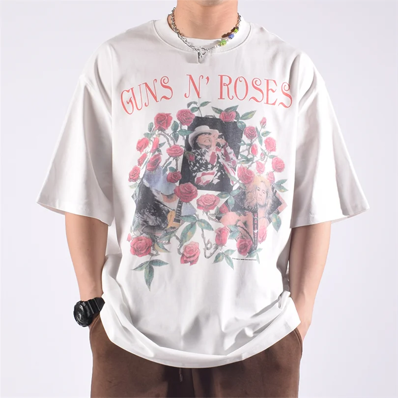 Guns n Roses Rock Band Vintage T-shirt Oversize