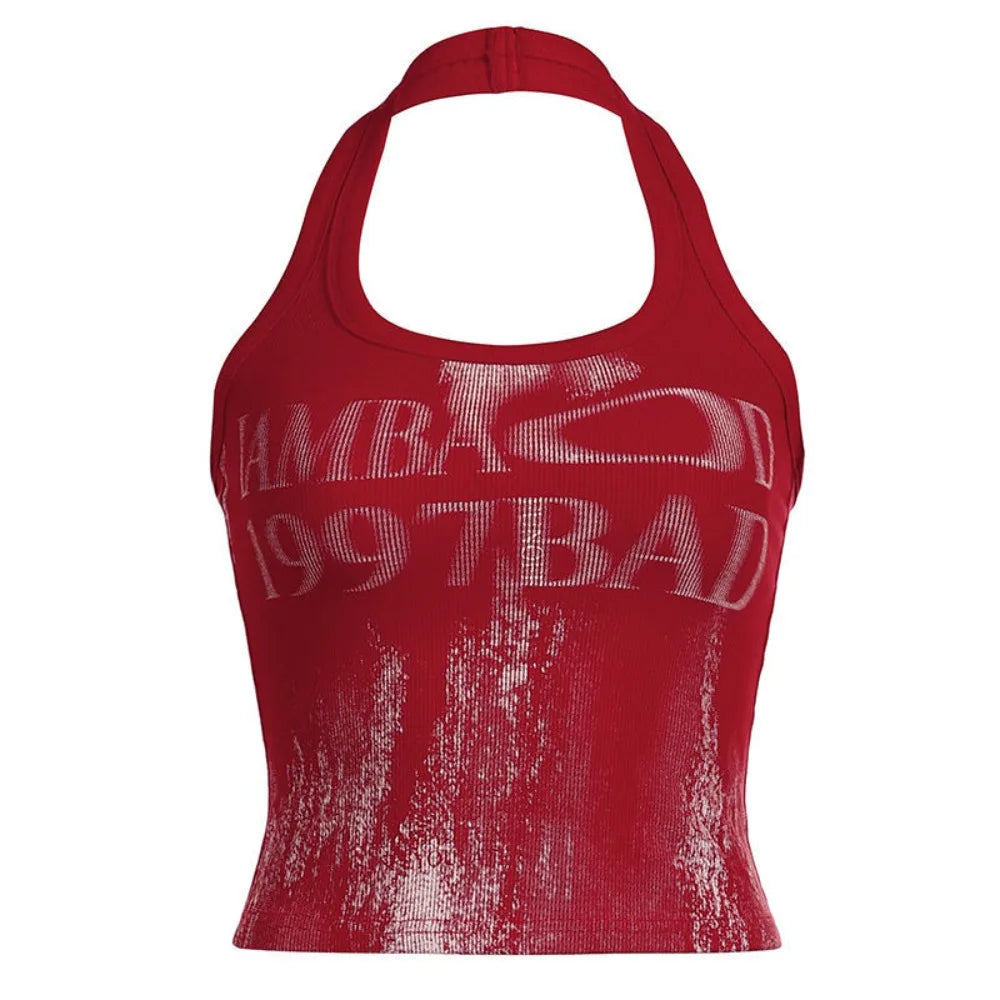 Retro Choker Vest Top