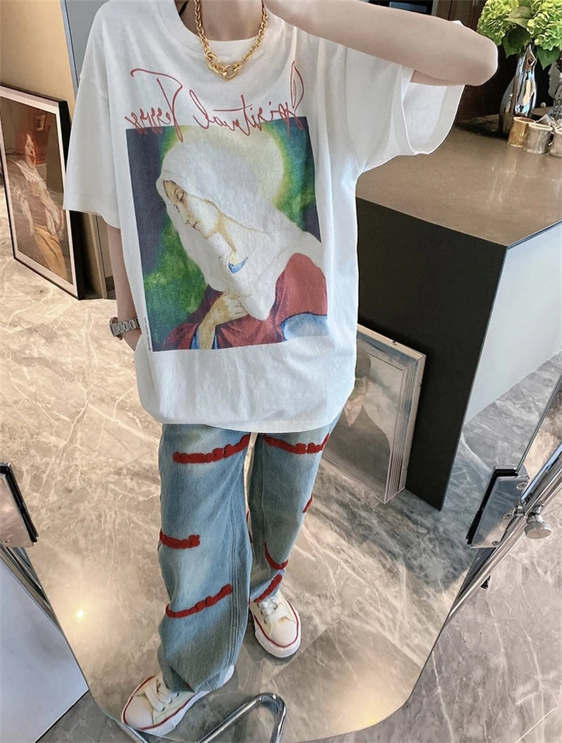 Spiritual Portrait Washed T-shirt