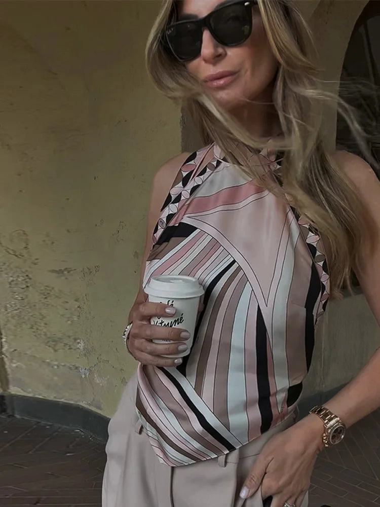 Bambi Short /Skirt/ Halter Tank Top Set