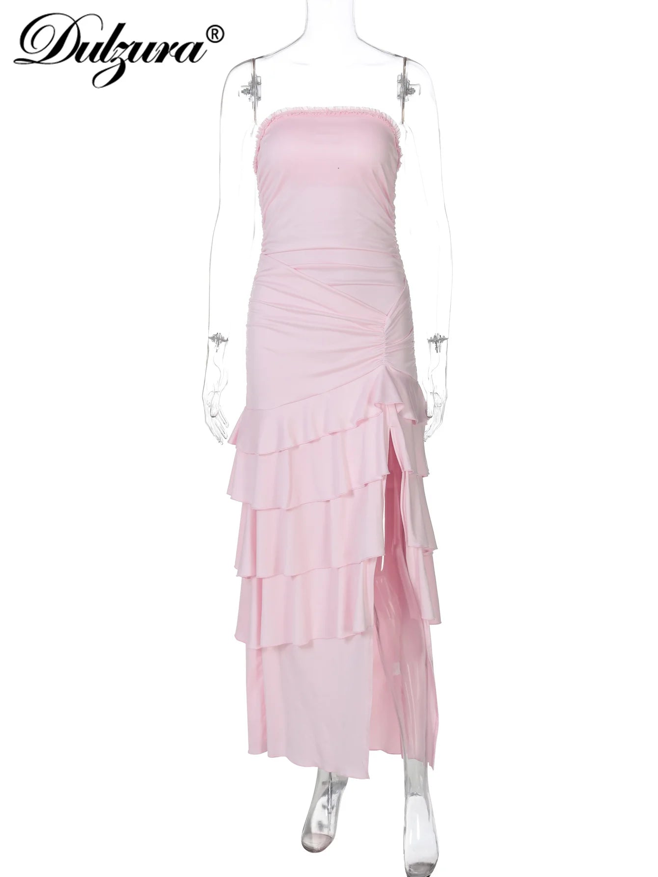 Briony Ruffles Layered Long Dress