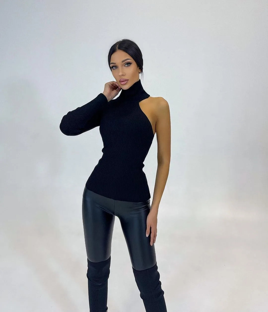 Earth One Ribbed Knitted Bodysuit