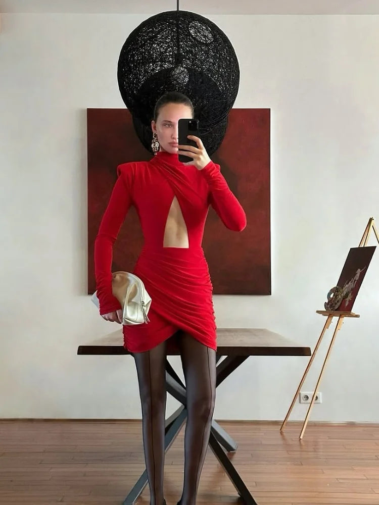 VENOM Pleated Mini Dress