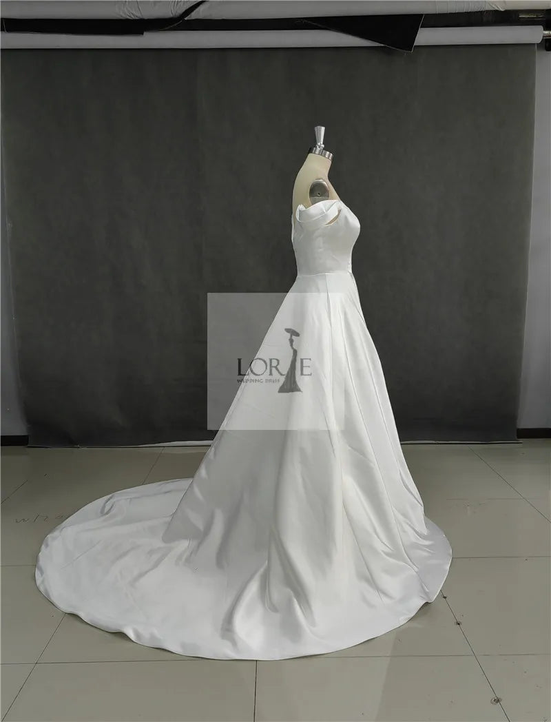 Cockatoo Soft Satin Wedding gown
