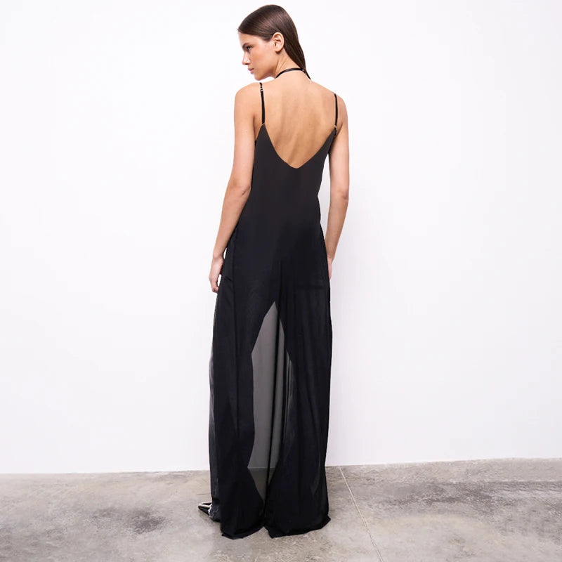 Beckmann V Neck Ruffle Dress