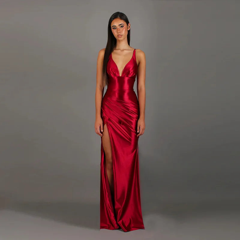 Leslie Sleeveless Split Maxi Dress