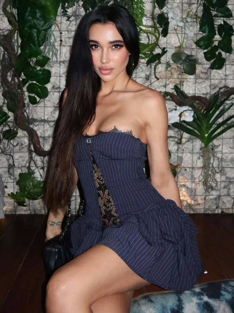 Lisa Ruffle Mini Dress