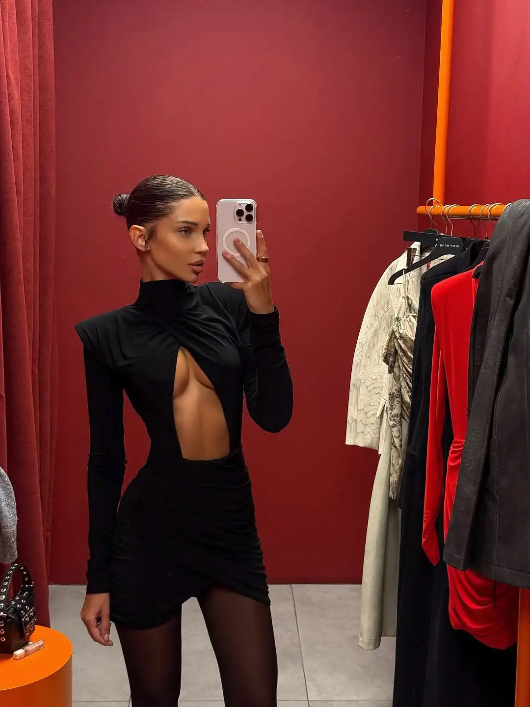 VENOM Pleated Mini Dress