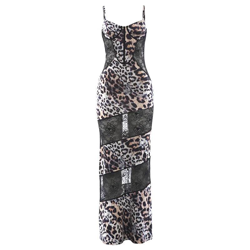 Withers Leopard Lace Maxi Dress