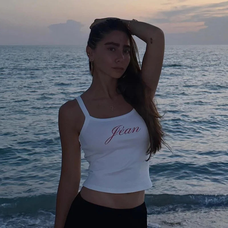 Letter Y2K Top Fashion Blouse