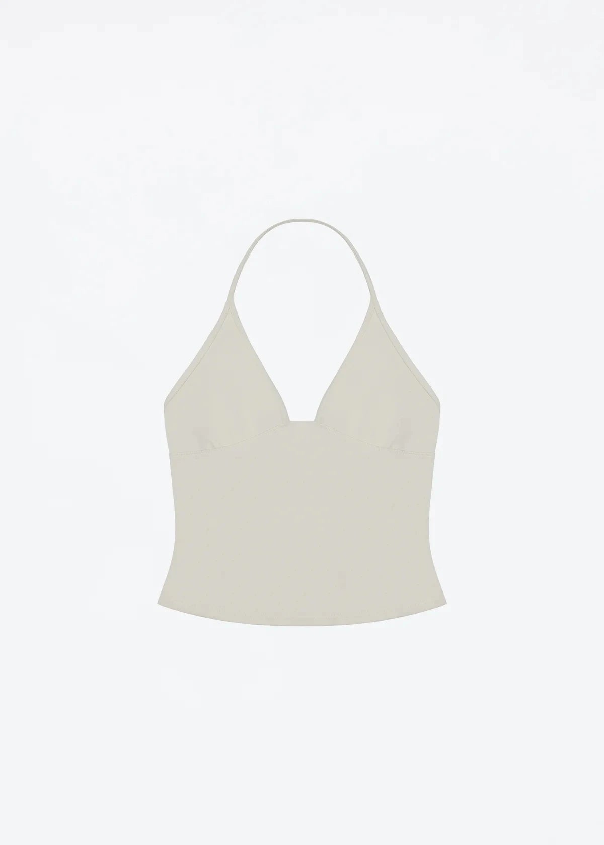 Tank triangle cup halter neck v-neck vest