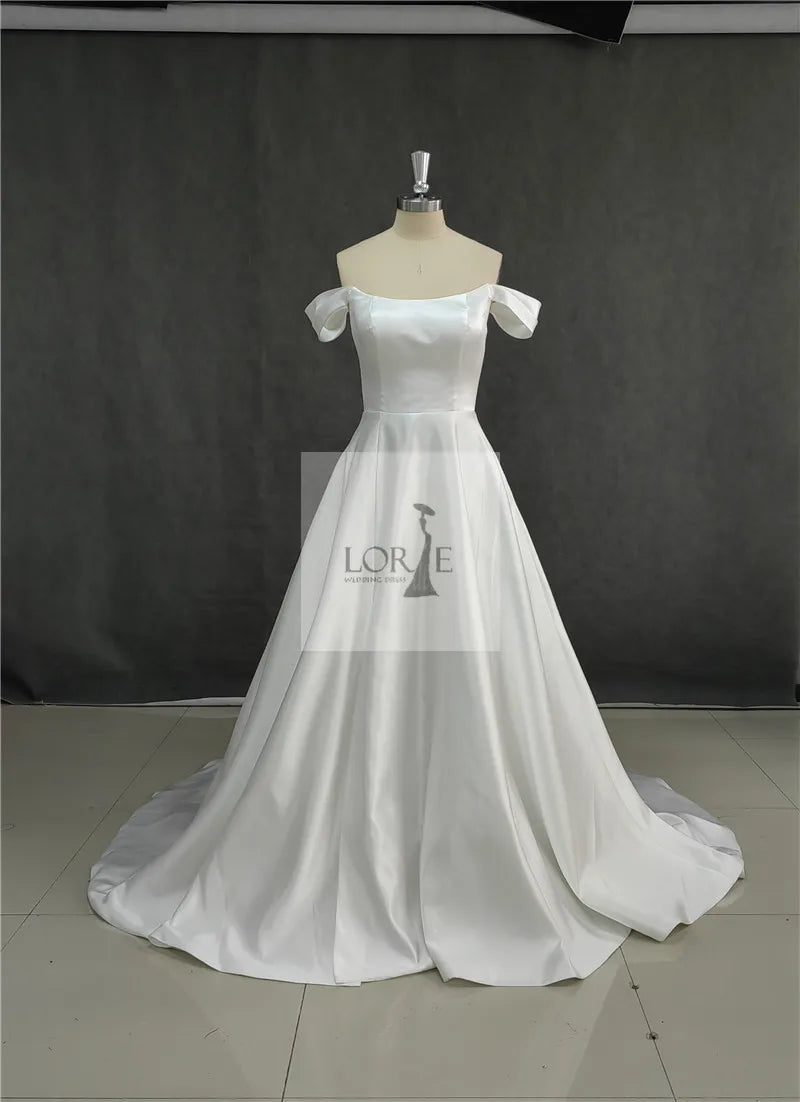 Cockatoo Soft Satin Wedding gown