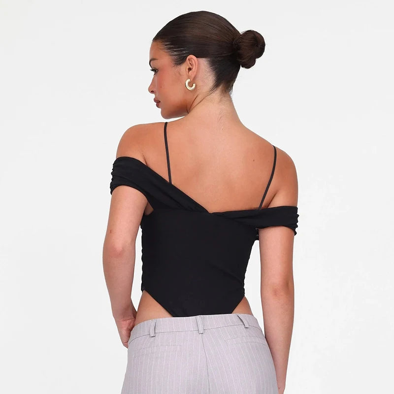 Triangle Bodysuit Y2K