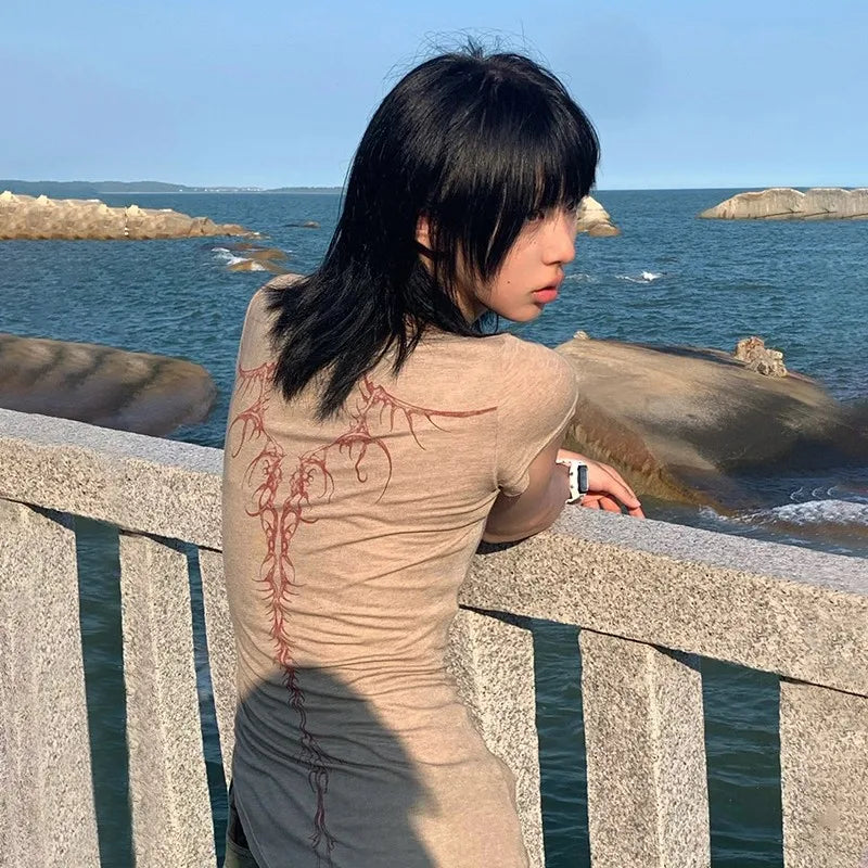 Karrcat Gothic Alt Streetwear Y2k Top