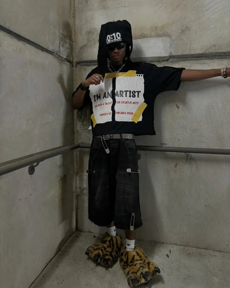 ASF WEIRD Rock Hip-hop T-shirt