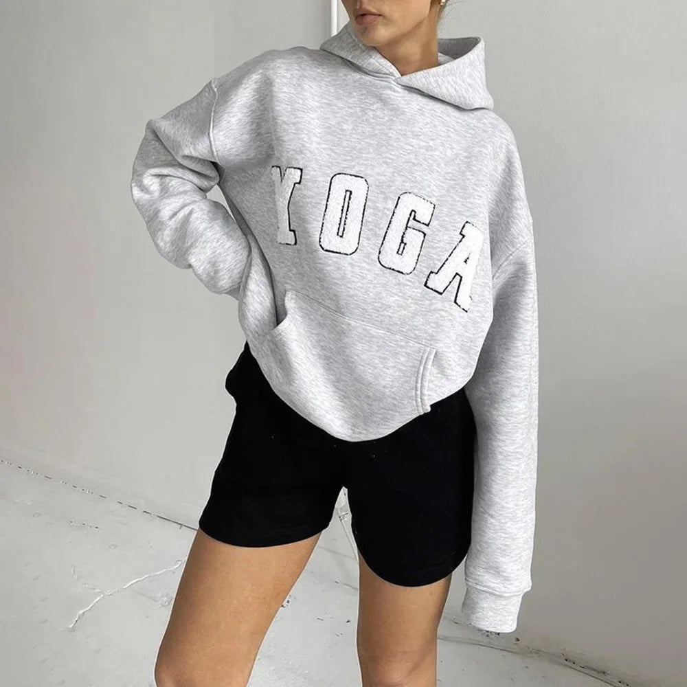 YOGA Loose Sports Hoodie