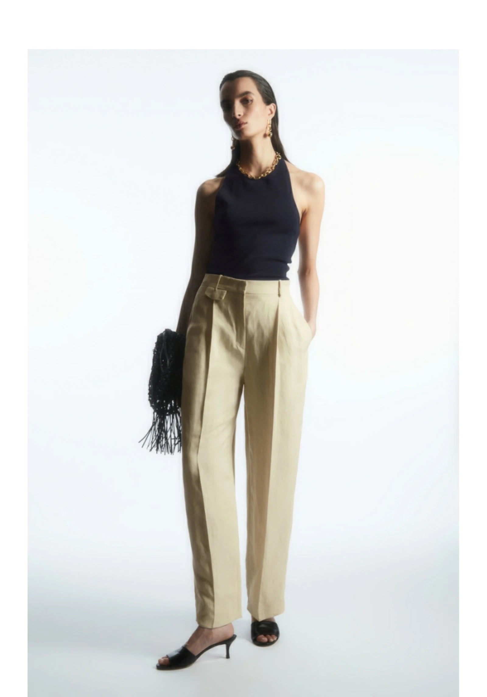 Ethereal cos summer Fitted knitted vest