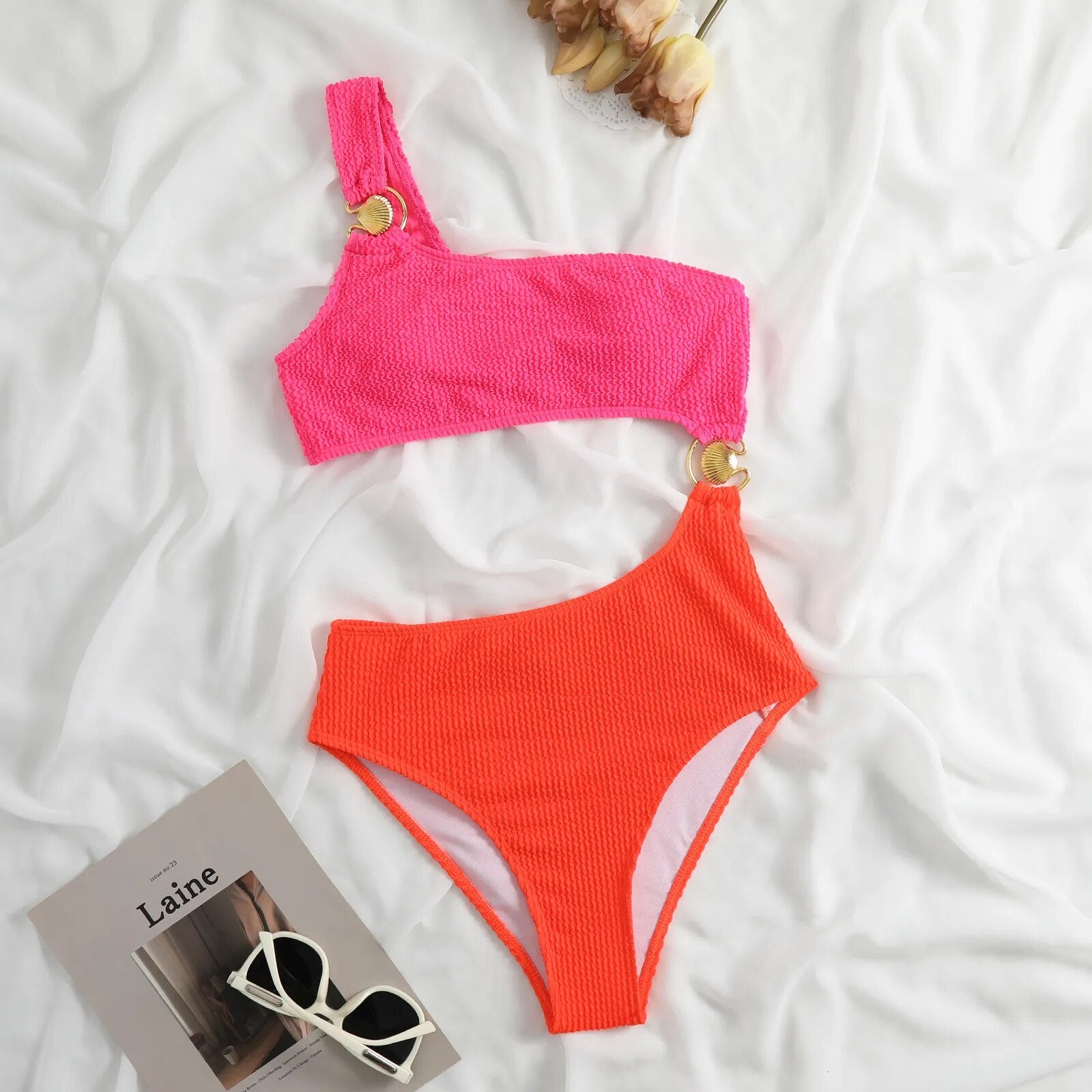 Summer Project Dot One Piece Swimsuit