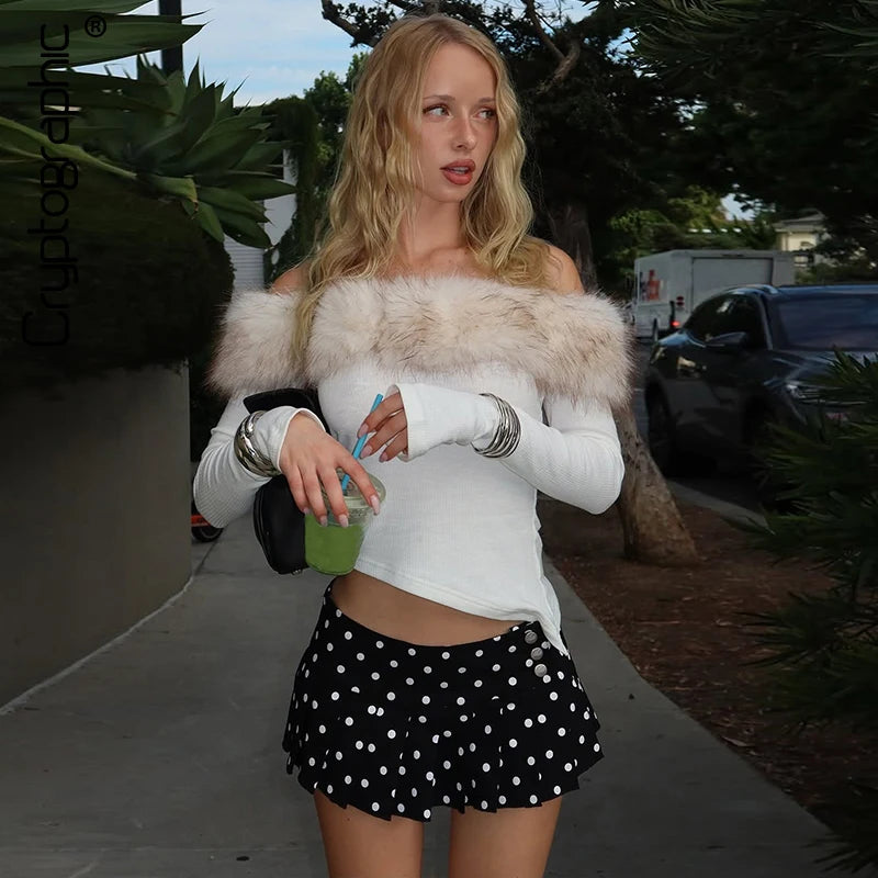 Faux Fur Top