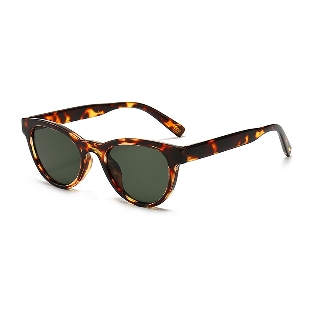 Solar Pepe Cat Eye Sunglasses Leopard Frame Retro