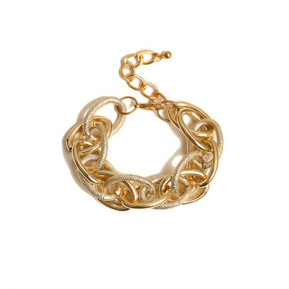 Lacteo Golden Metal Choker Necklace