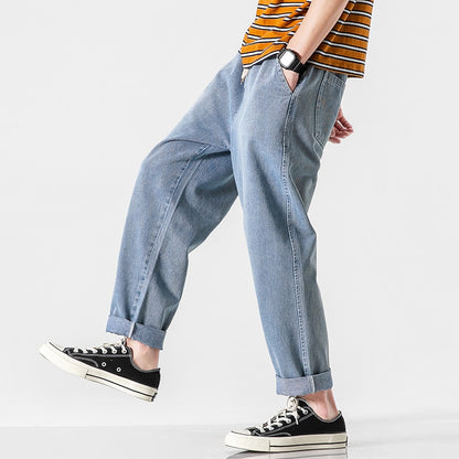 New Youth Popular Jeans pants  Men's Japanese Loose Denim Trousers