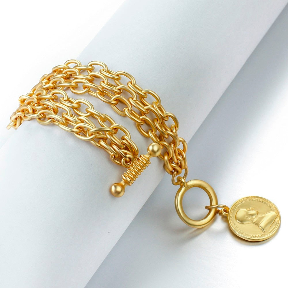 Windsor Faux Gold Chain Bracelet